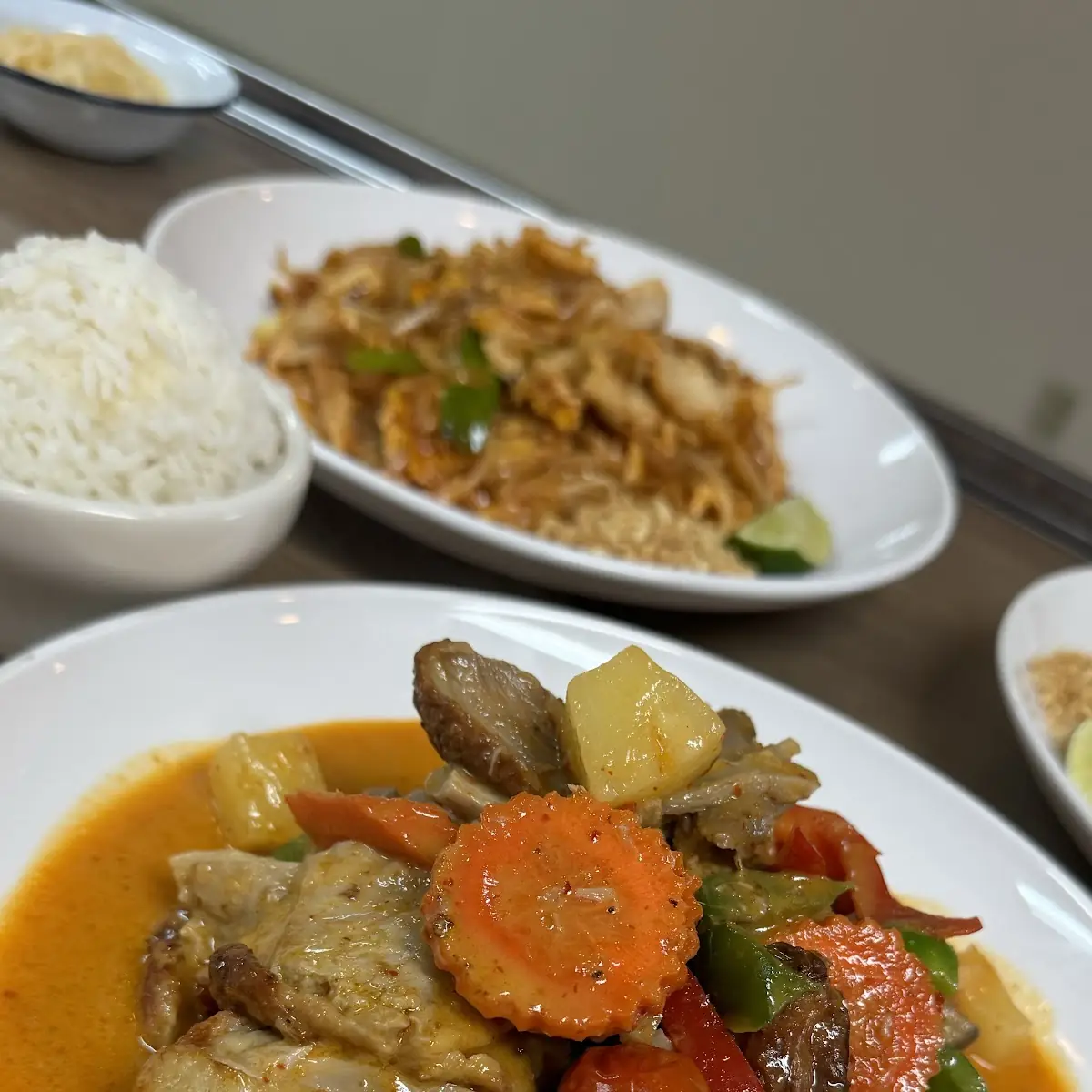 Roasted Duck Red Curry Bowl