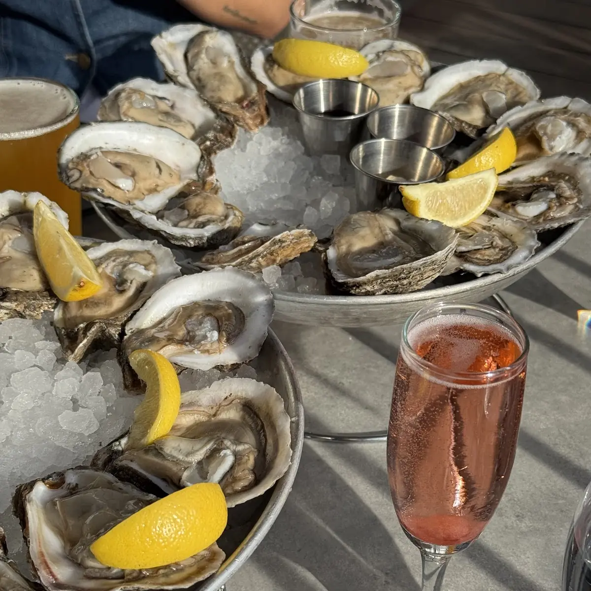 Fresh Oysters with Cocktail Sauce