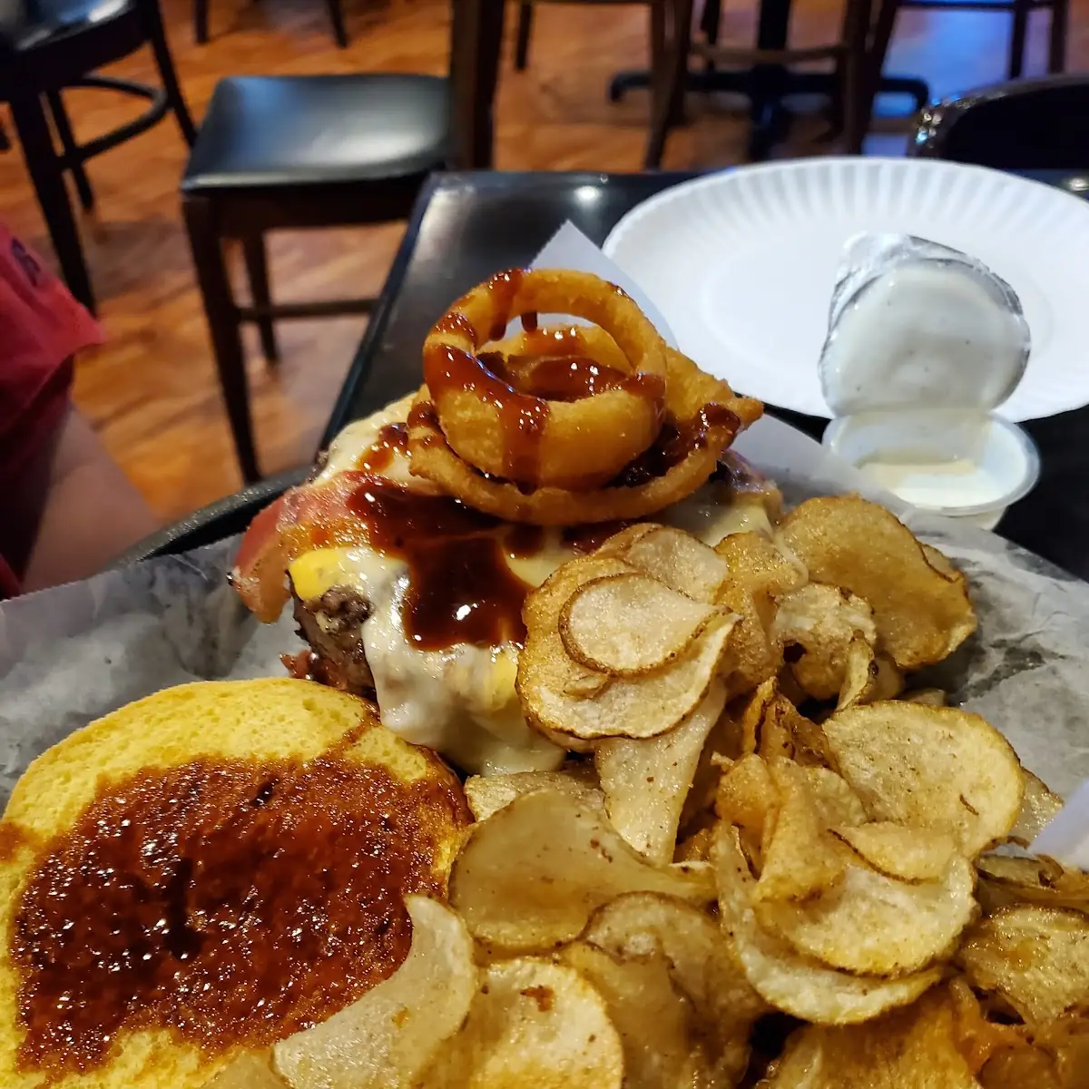 BBQ Burger and Fries