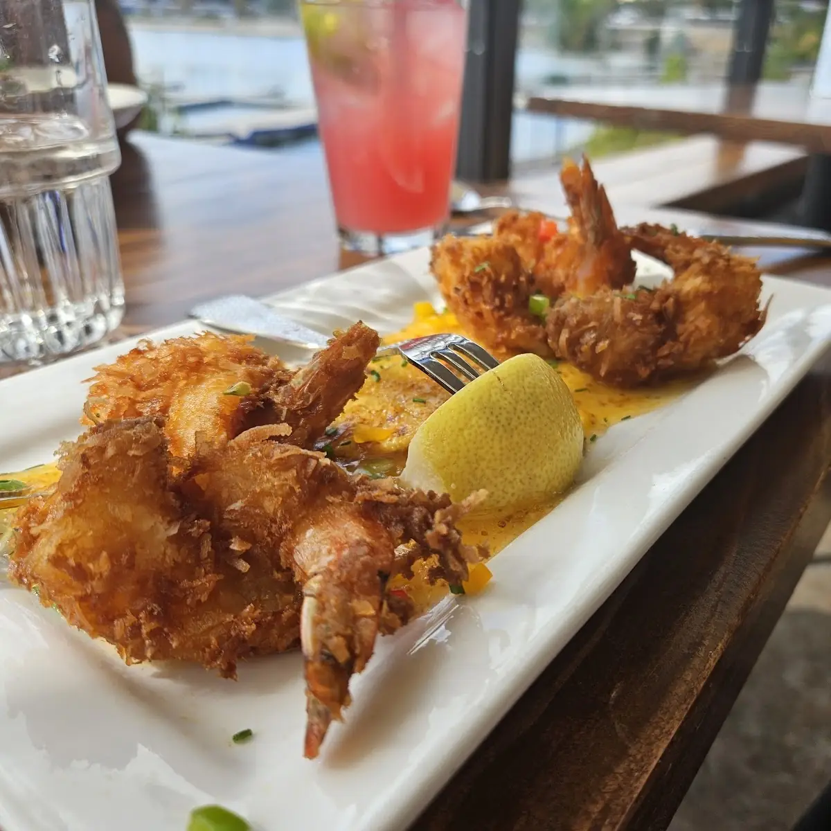 Beer Battered Coconut Prawns