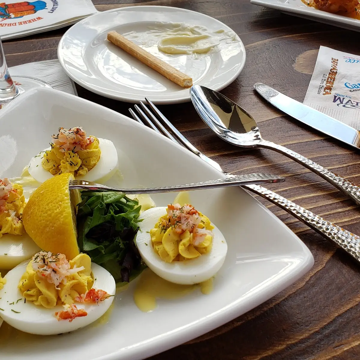 Lobster Deviled Eggs