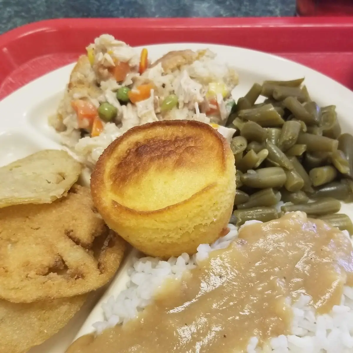 Turkey Pot Pie with Fried Green Tomatoes