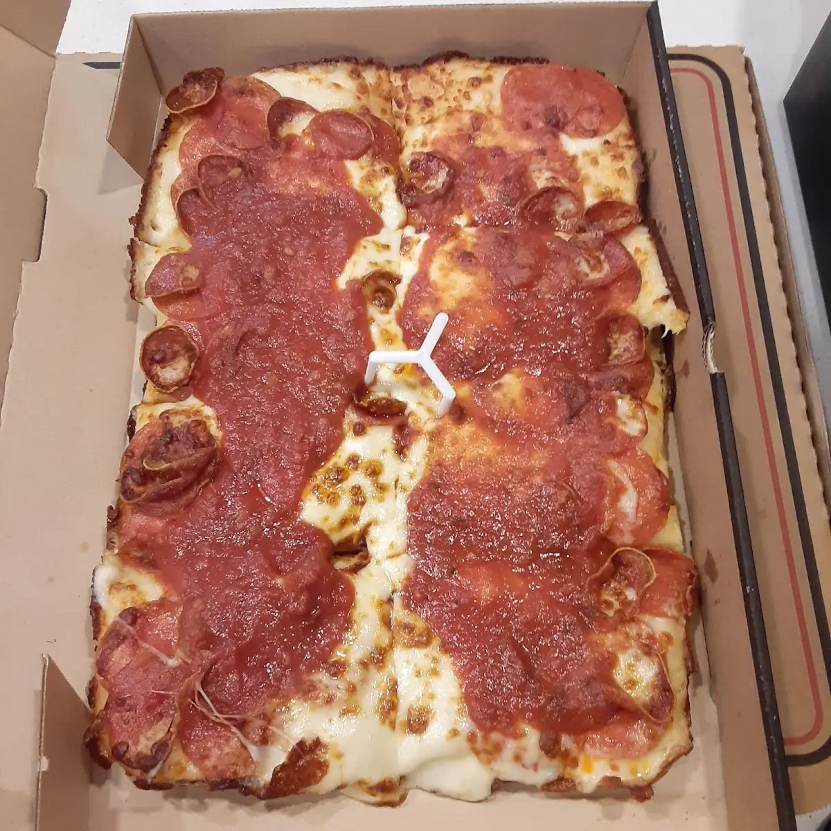 Pepperoni Detroit Pizza