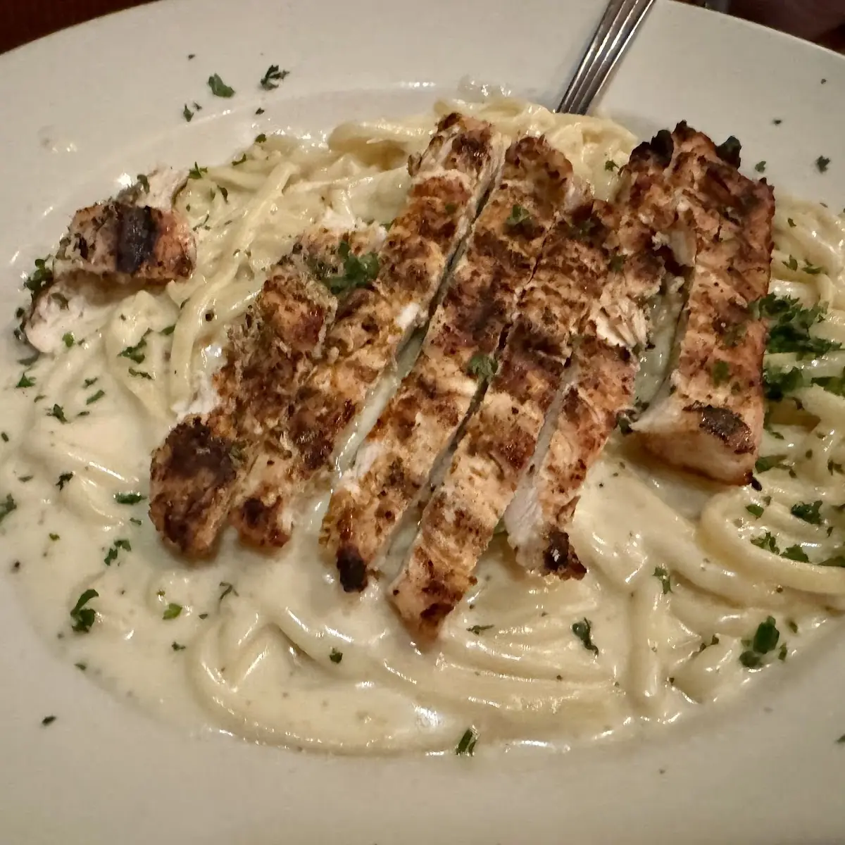 Blackened Chicken Alfredo