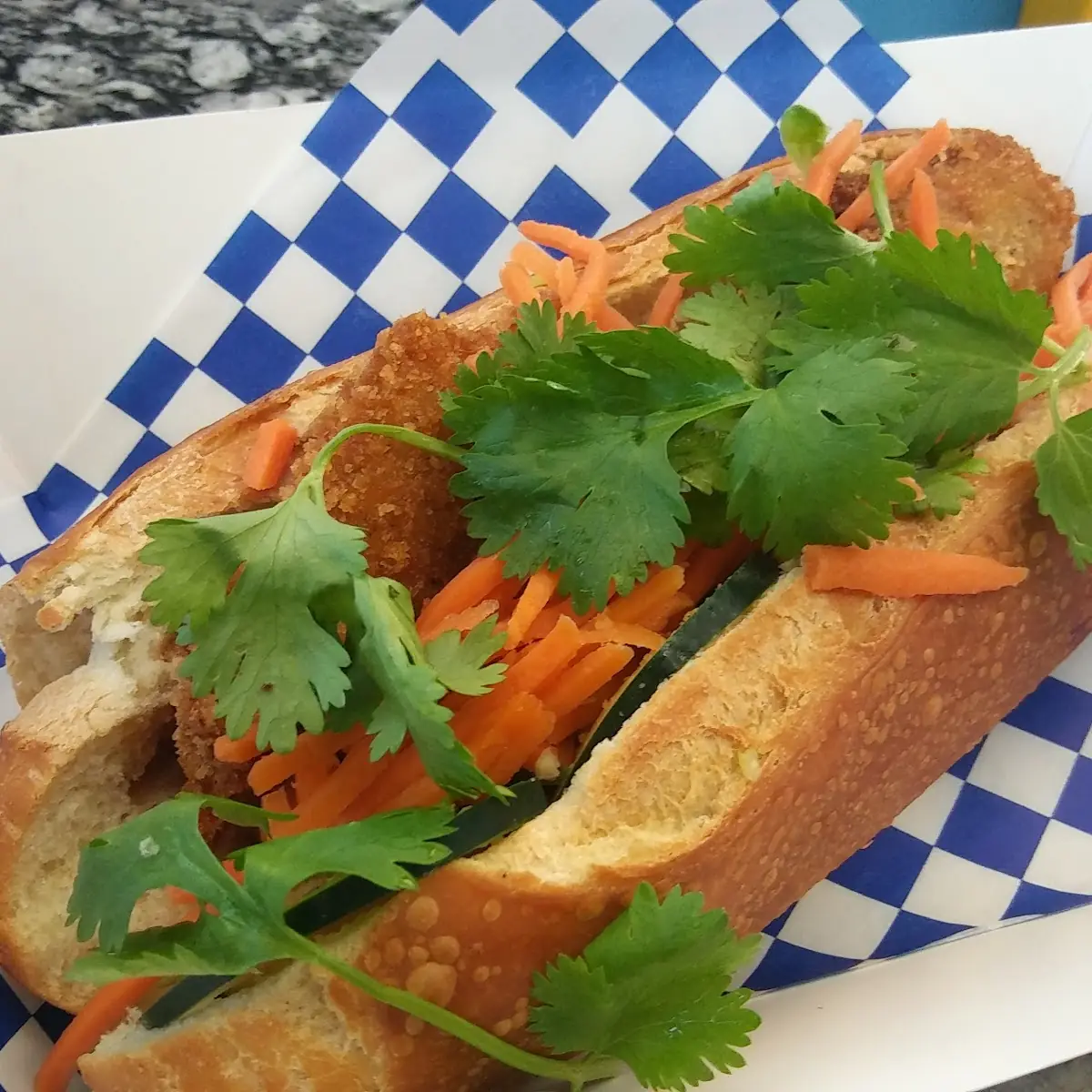 Tempura Fried Tilapia Sandwich