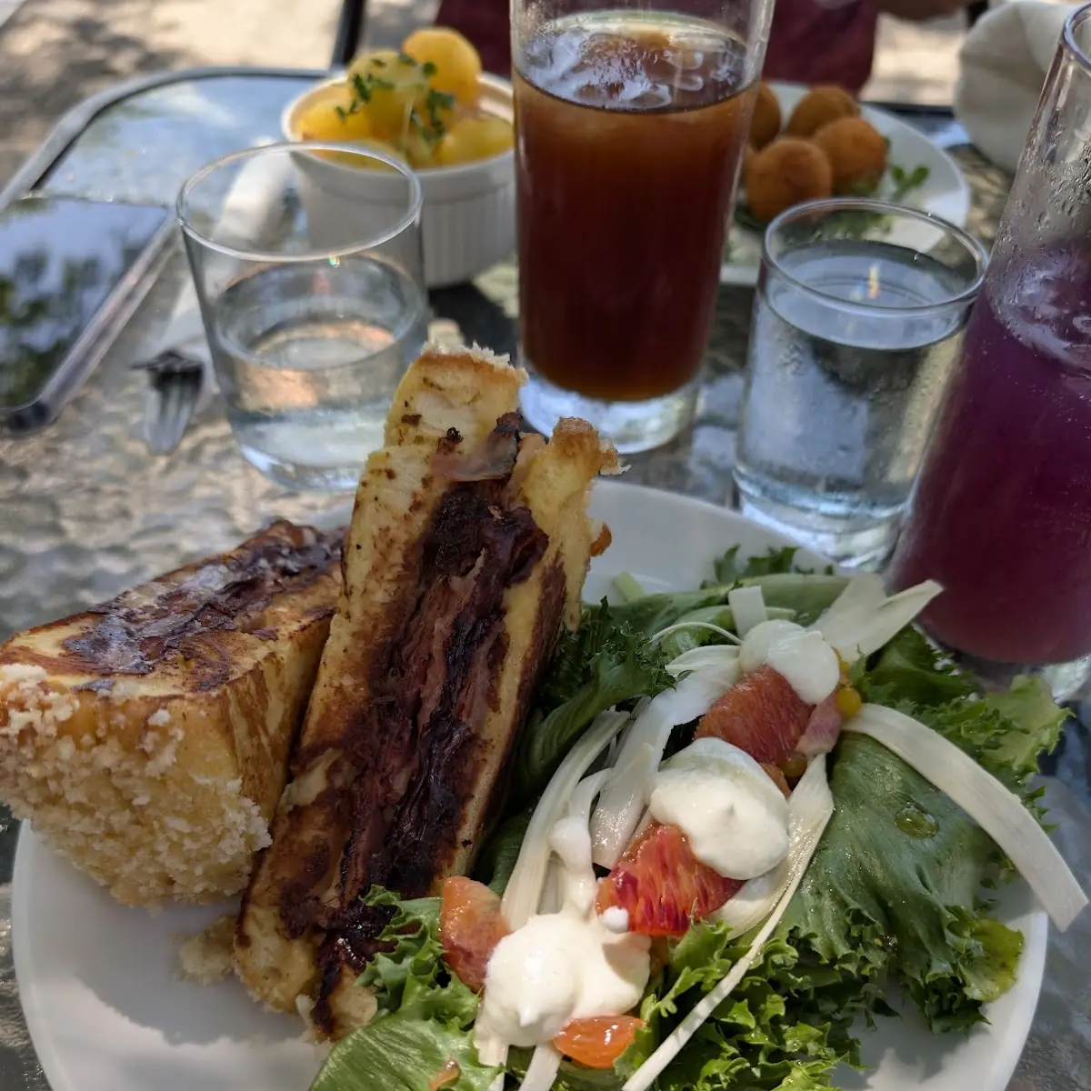 Monte Cristo Sandwich with Side Salad