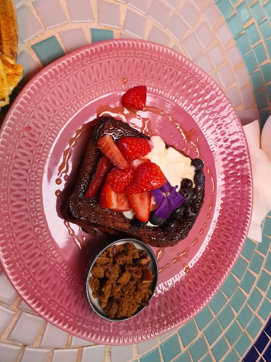 Pretty in Pink French Toast, Glaçage