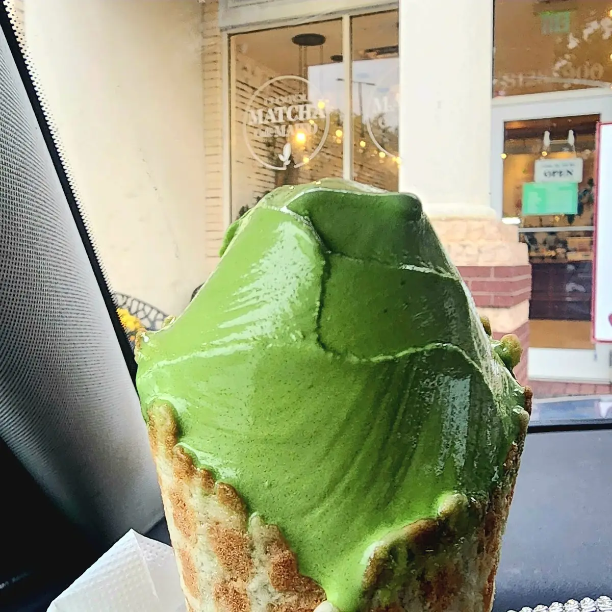 Matcha Ice Cream Cone