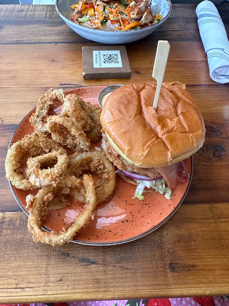 Maple Bacon Chicken Burger
