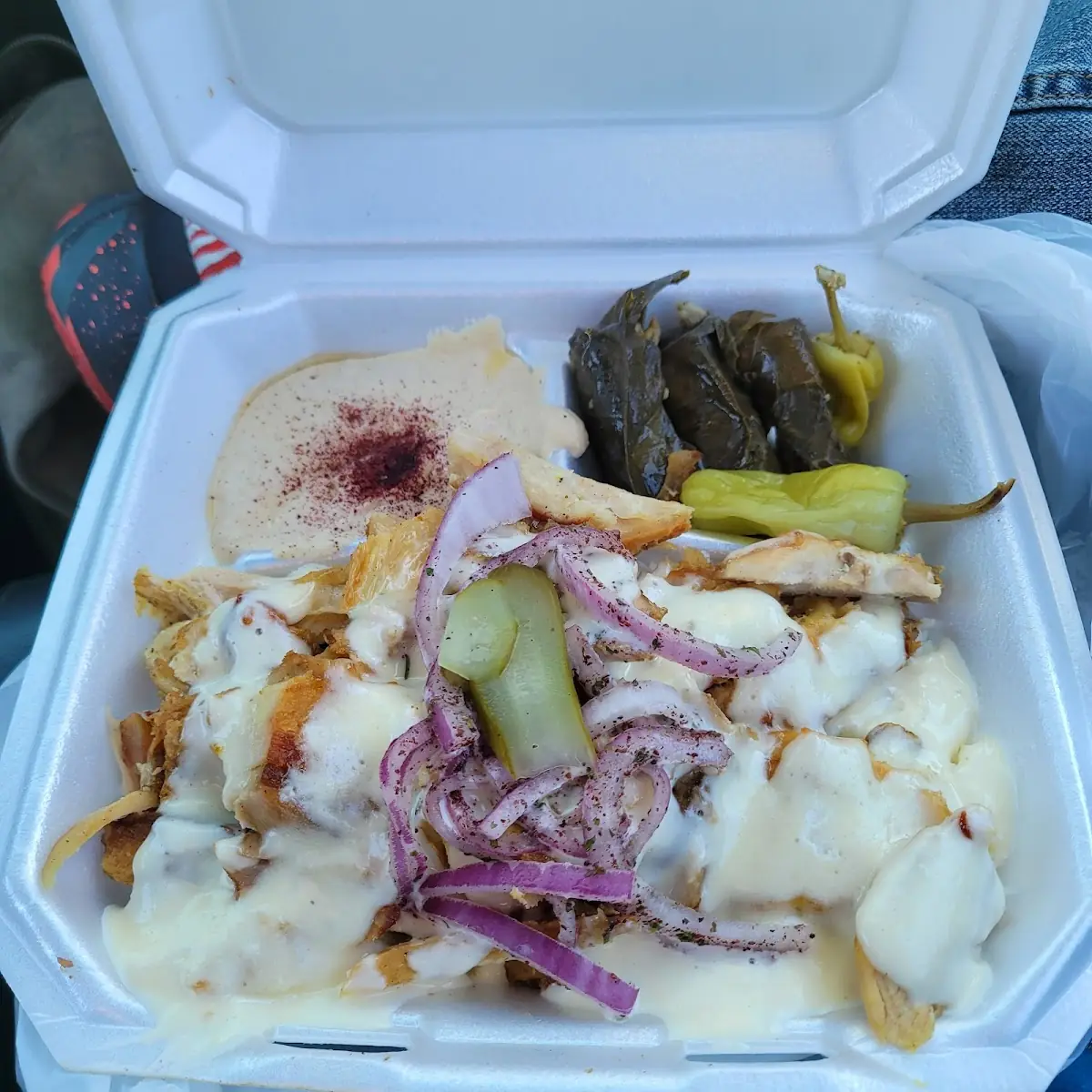 Falafel & Beef Shawarma Package - Serves 8 pick 2 sides
