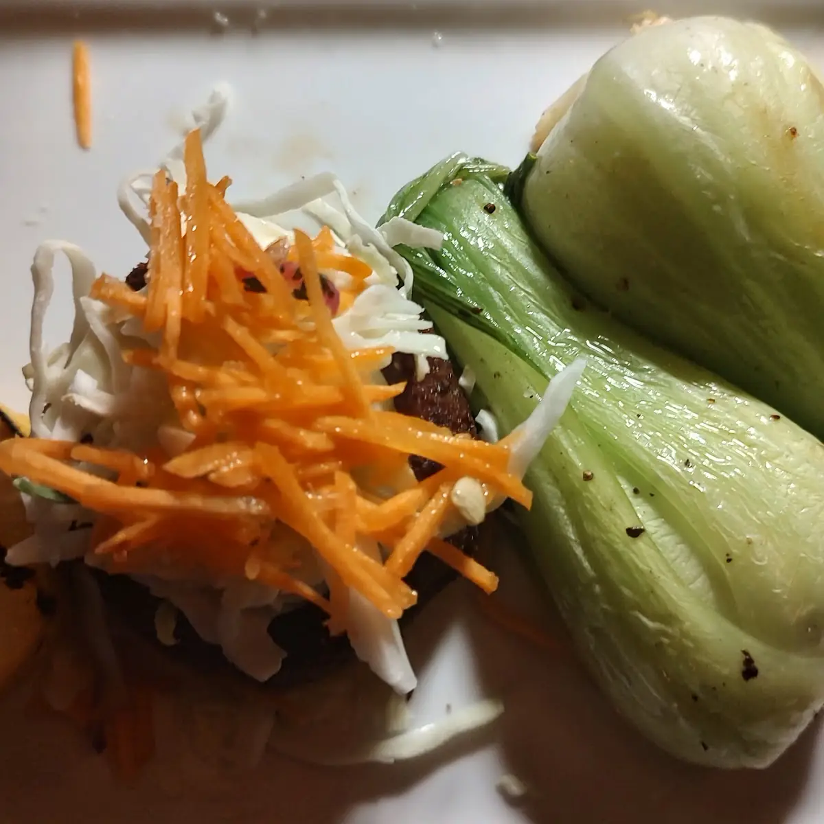 Grilled Salmon with Bok Choy