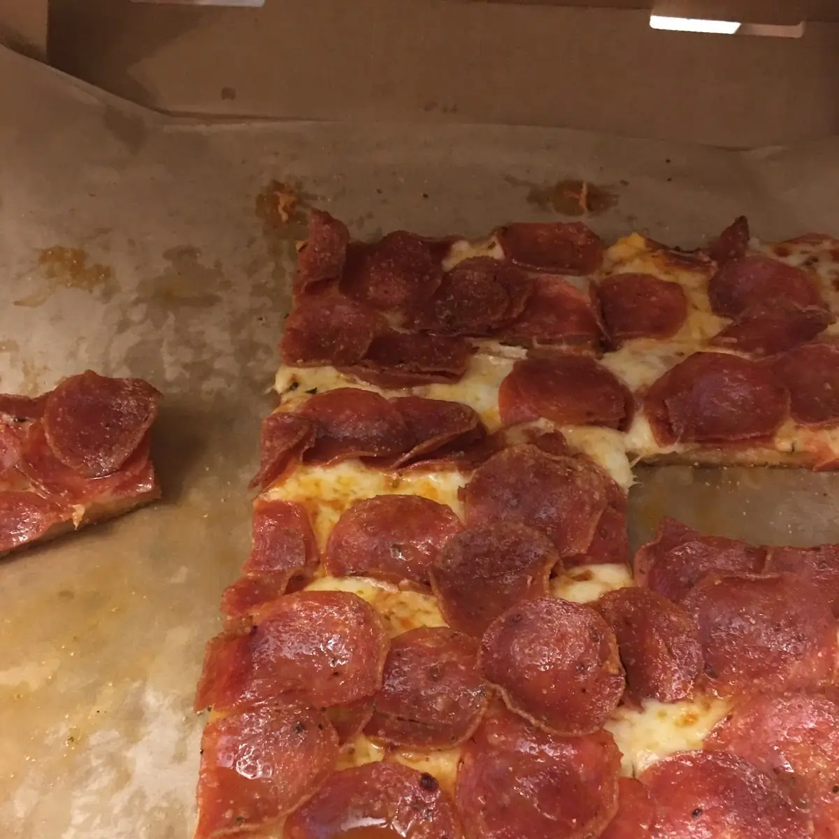 Thin Crust Sicilian Pizza with Pepperoni