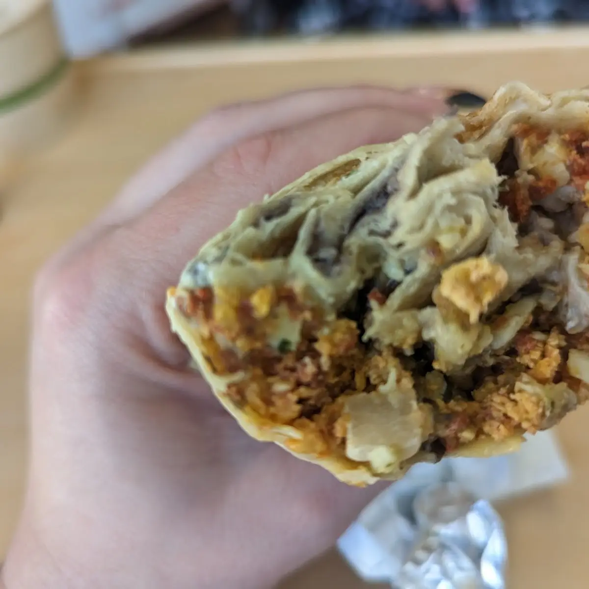 Steak and Eggs Burrito