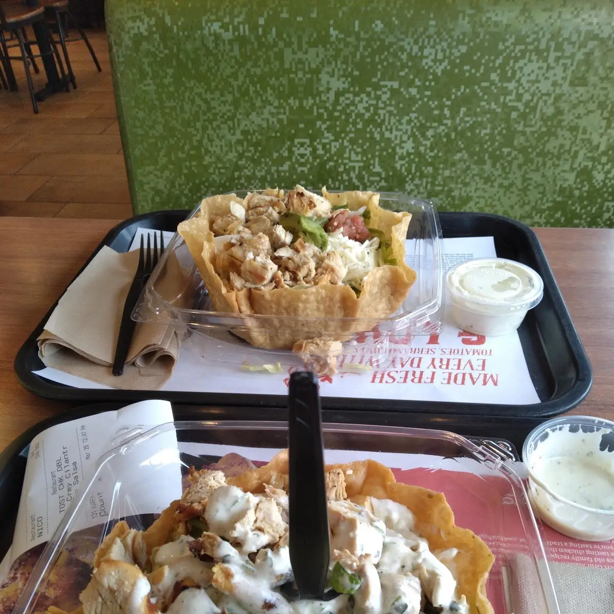 El Pollo Chicken Salad Tostada