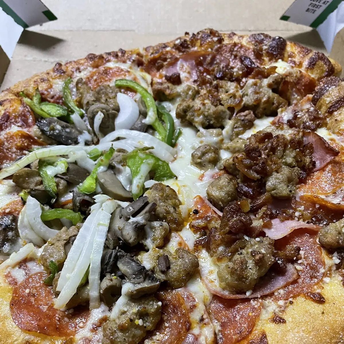 1 2 Meat Lovers Pizza 1 2 Deluxe Pizza