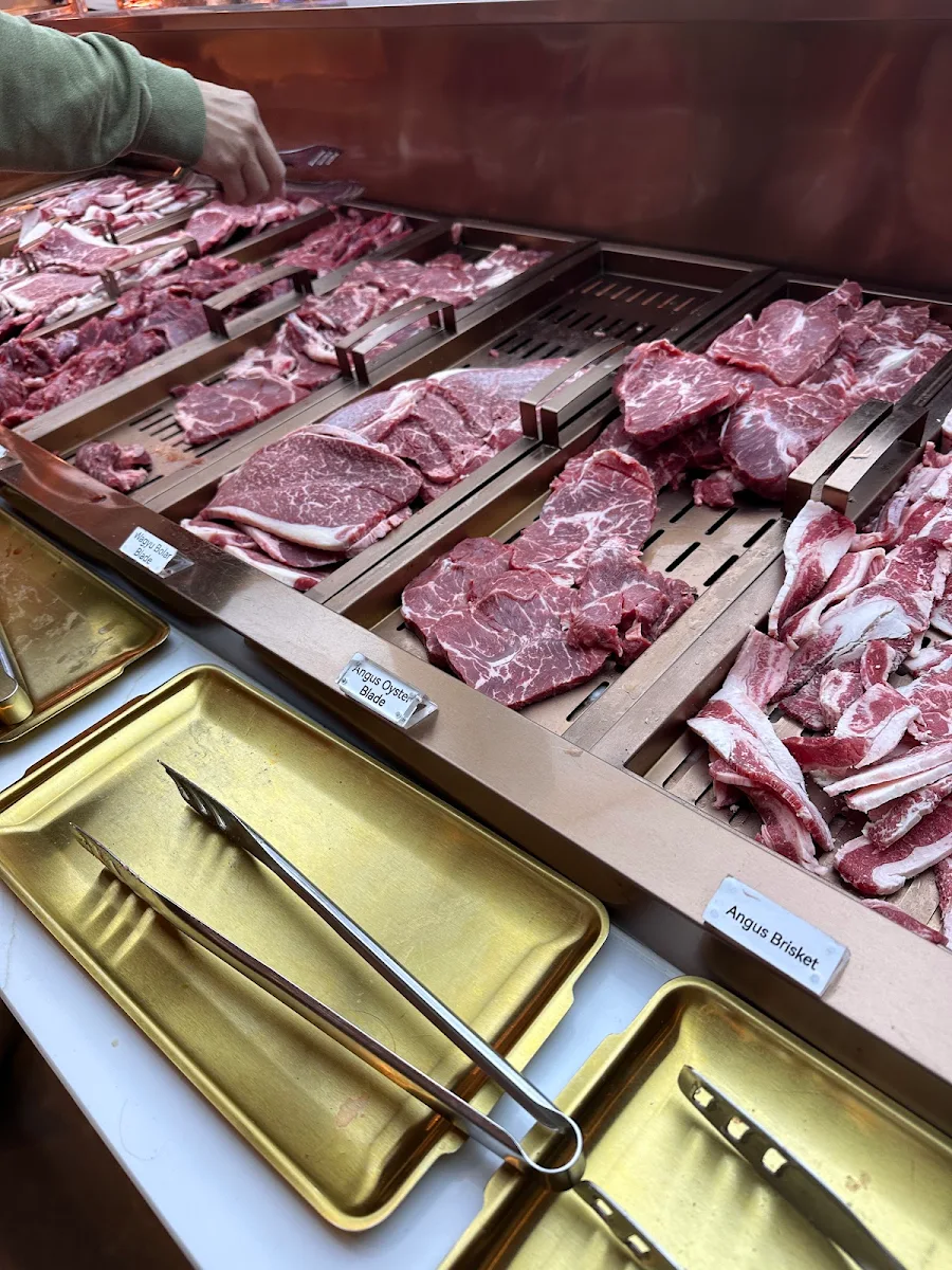 Raw Meat Buffet Selection