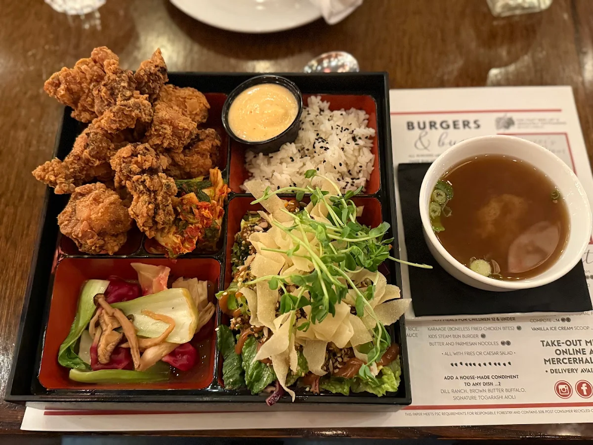 Classic Bento Box, Mercer Kitchen | Beer Hall