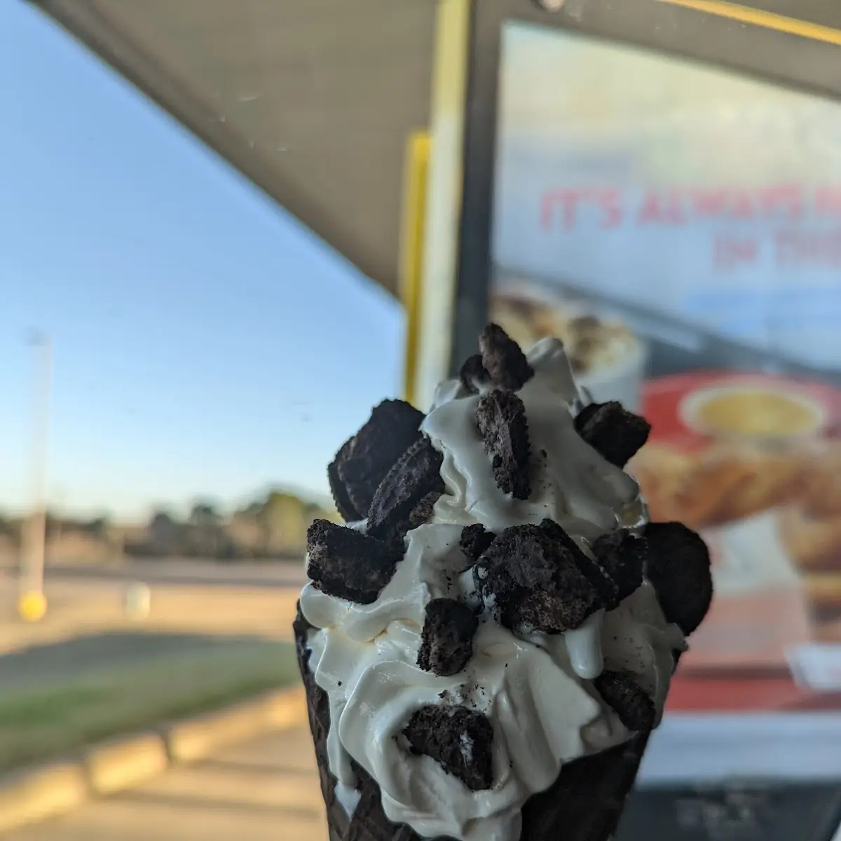 Sonic Blast Made with Oreo Cookie Pieces