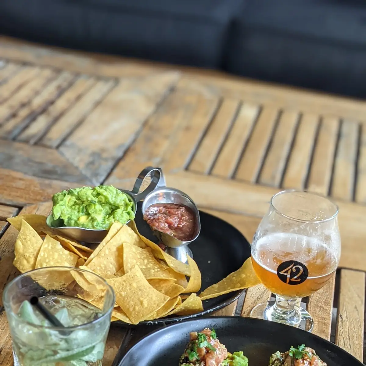 Spicy Salmon Tostones