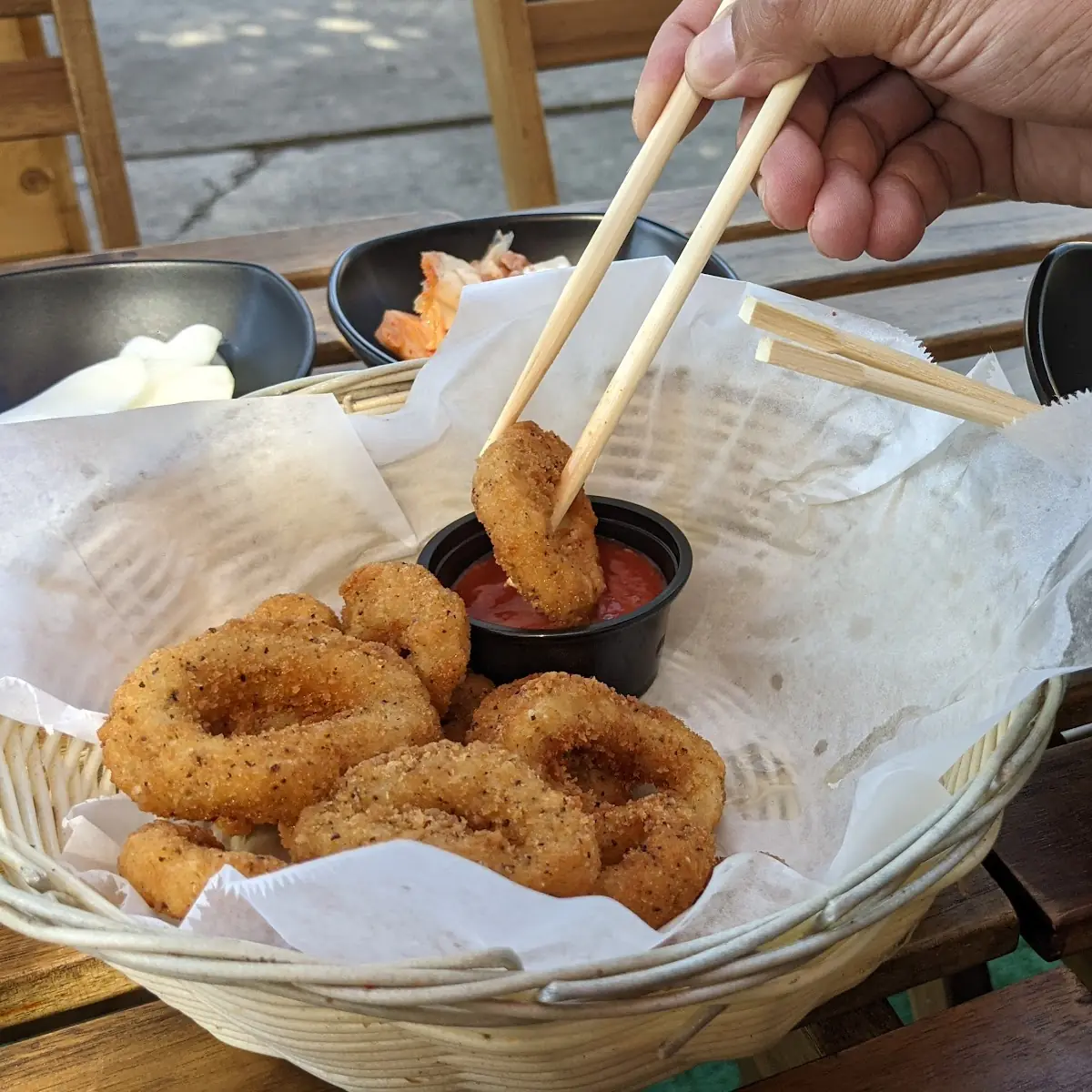 calamari rings 오징어링 튀김