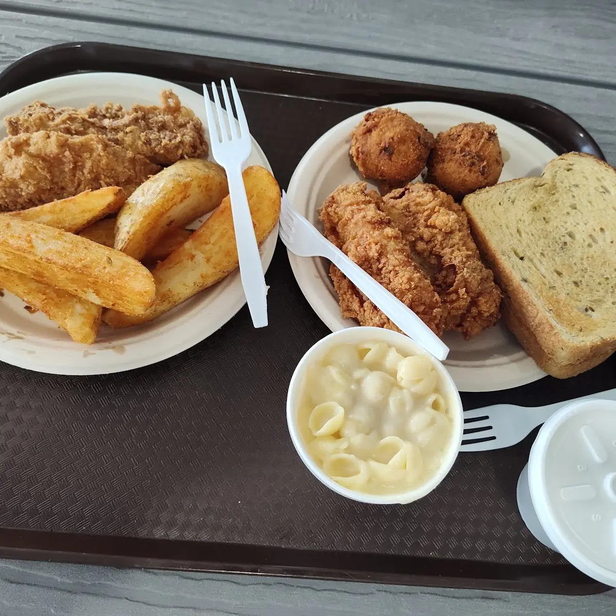Fried Fish Fillet with Sides
