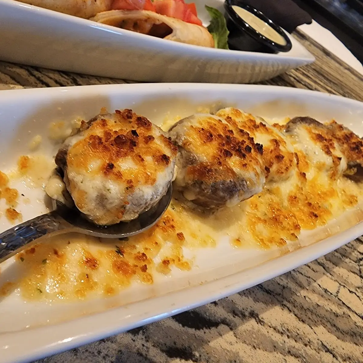 White Cheddar Stuffed Mushrooms