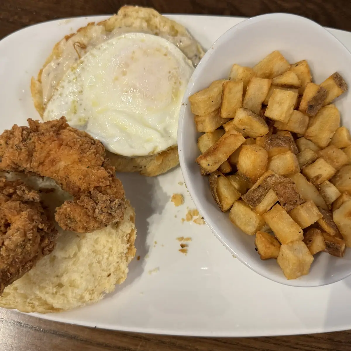Broken Egg Biscuit Sandwich