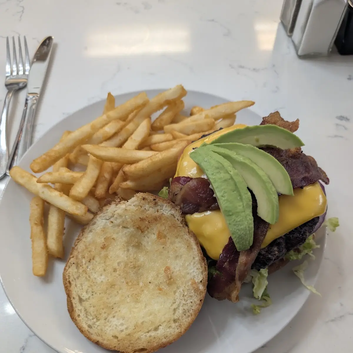 Bacon Cheeseburger with Fries