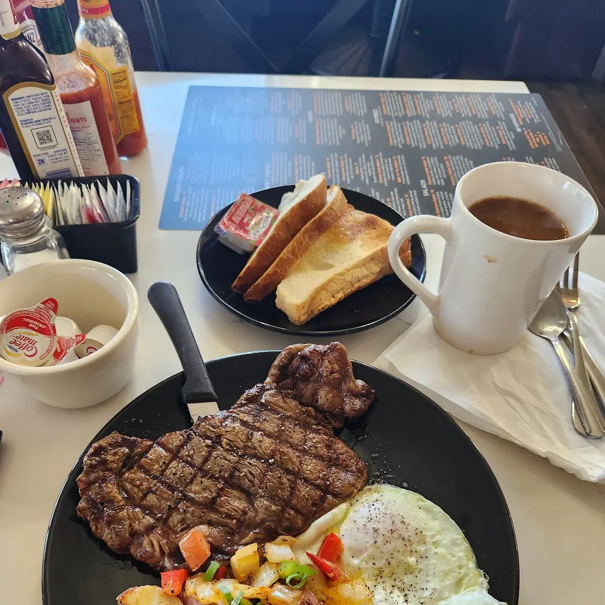 New York Strip Steak and Eggs