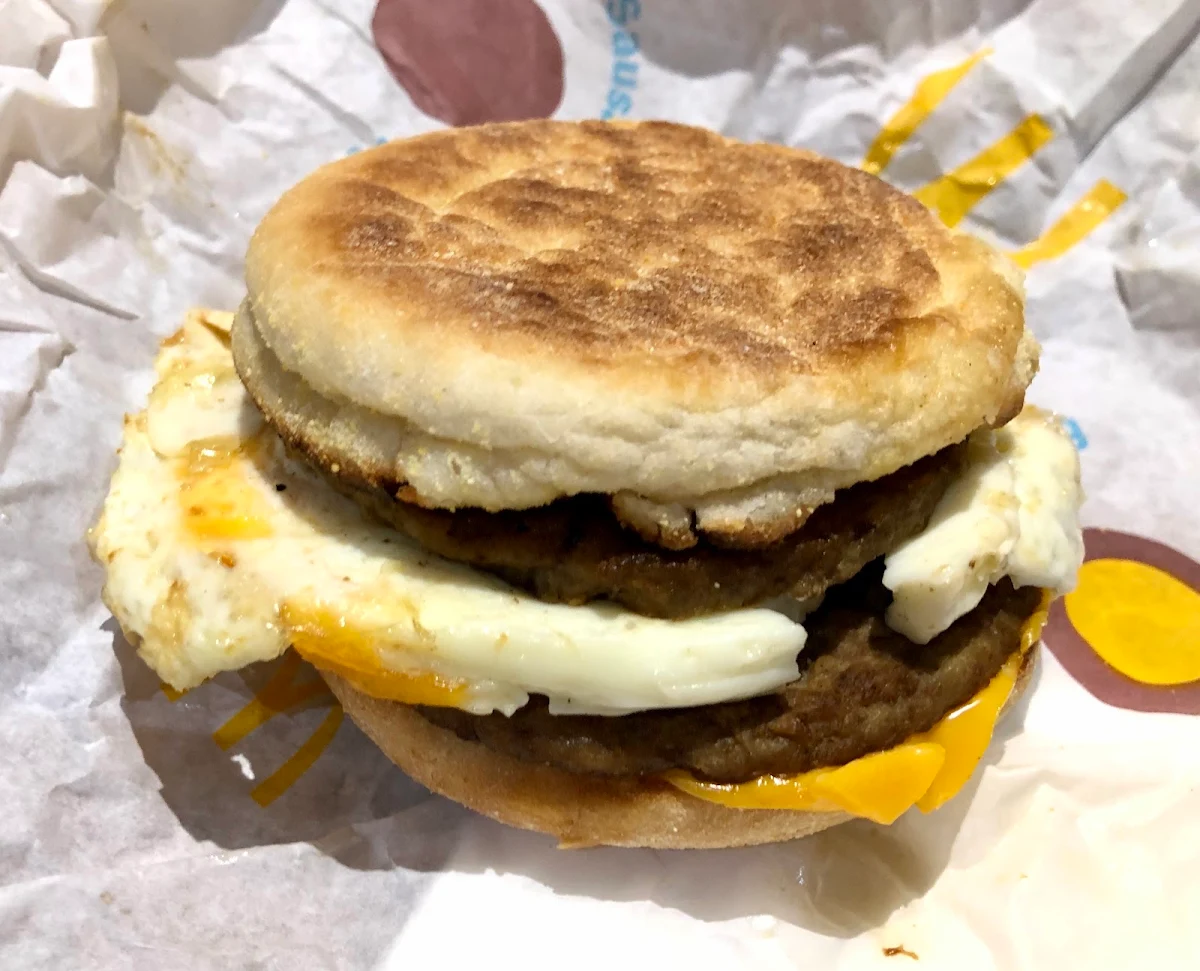 Double Sausage Egg Muffin, McDonald's Forrestfield