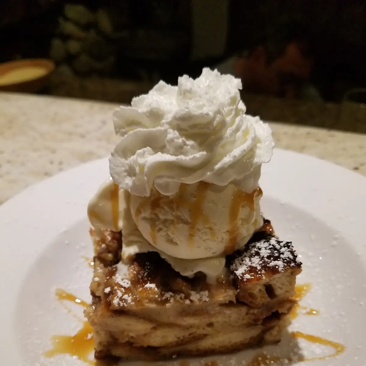 Bread Pudding and Ice Cream