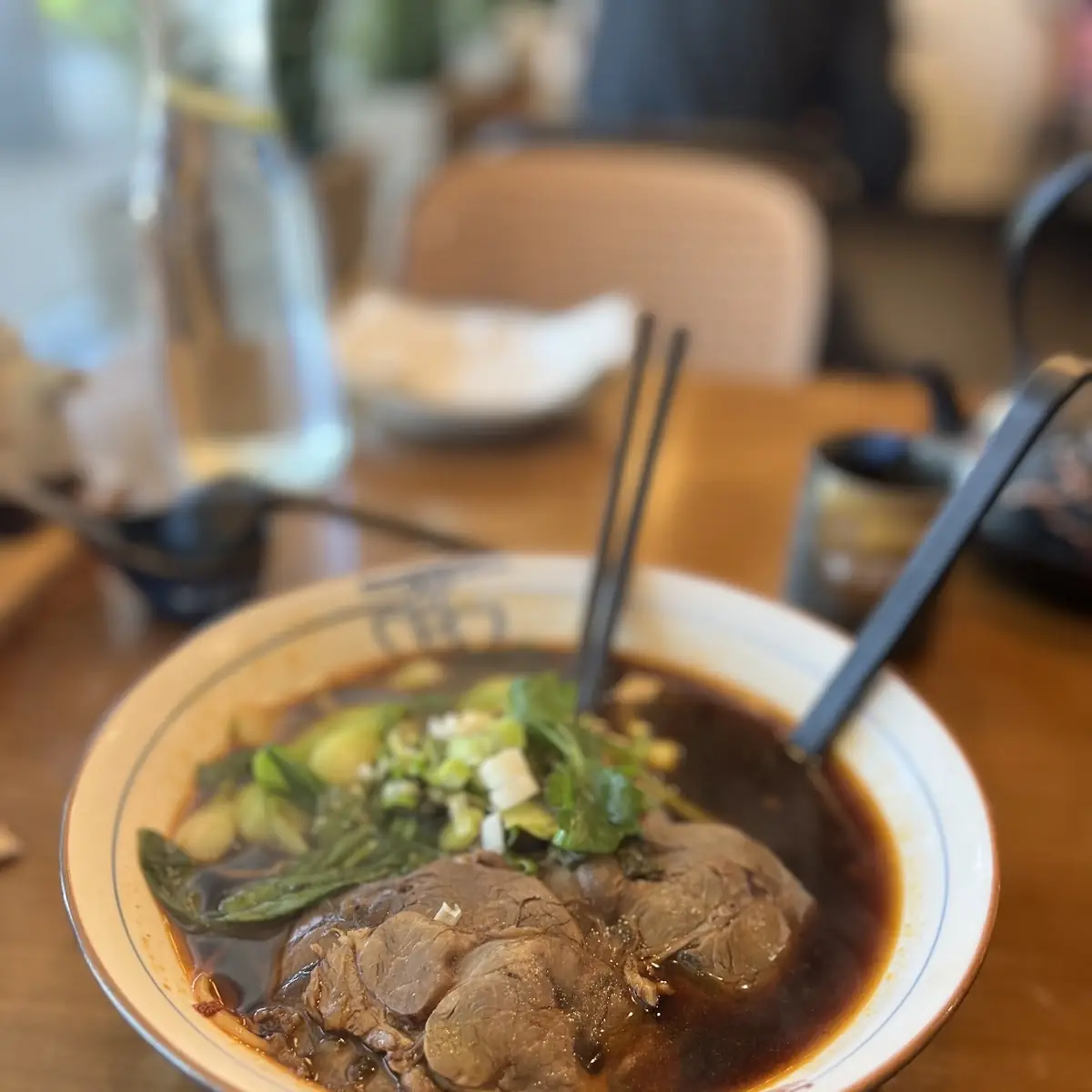 Beef Noodle Soup with Bok Choy
