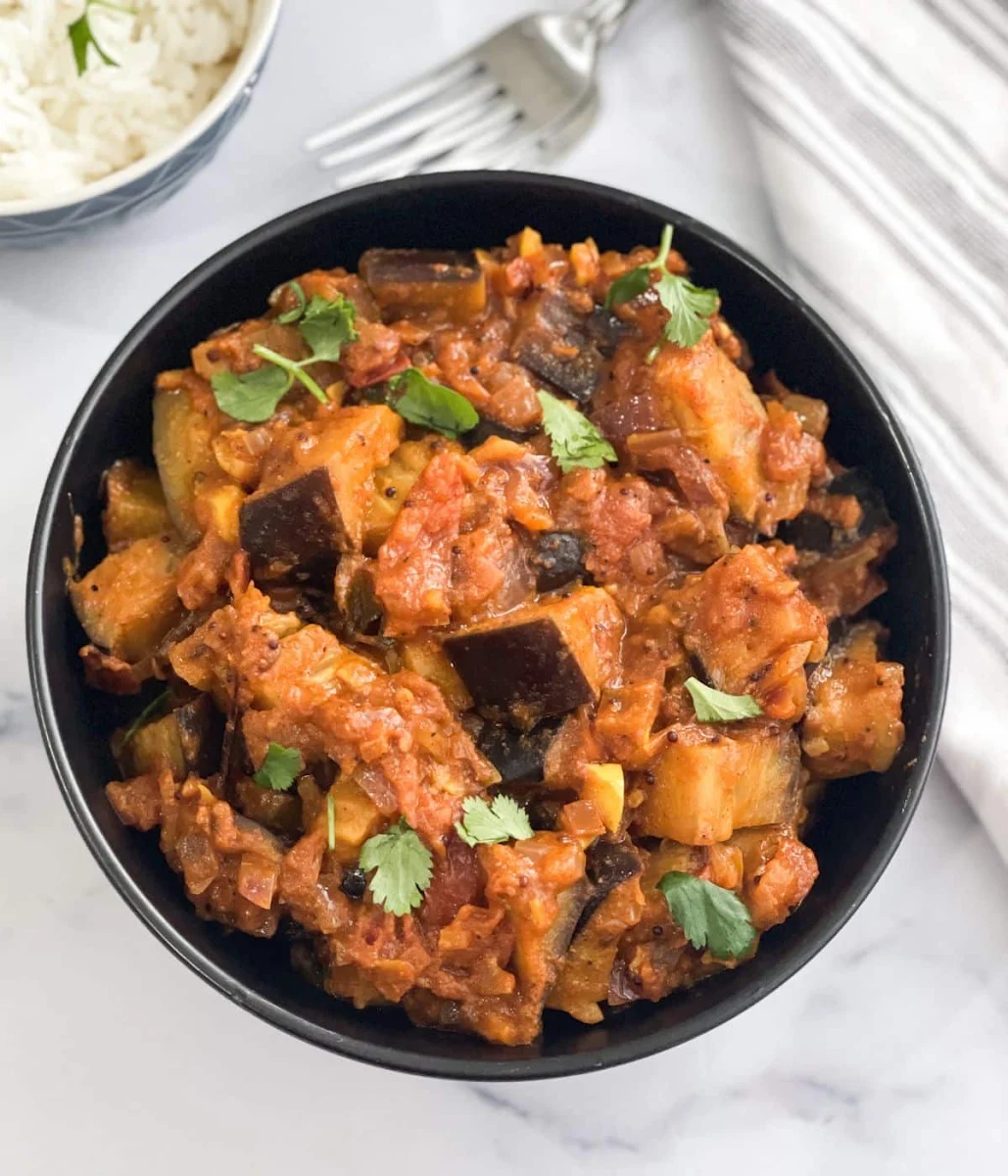 Eggplant Masala, Sindoor Indian restaurant Petersham