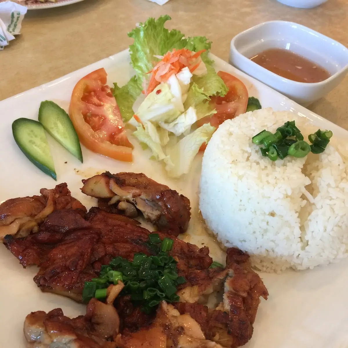 Grilled Chicken Rice Plate