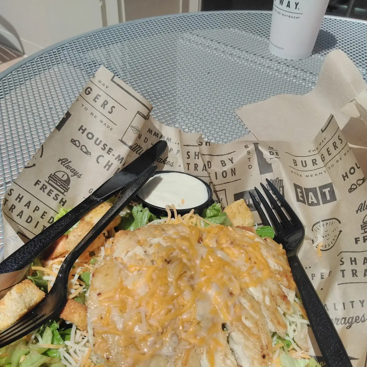 Chicken Caesar Salad with Chicken