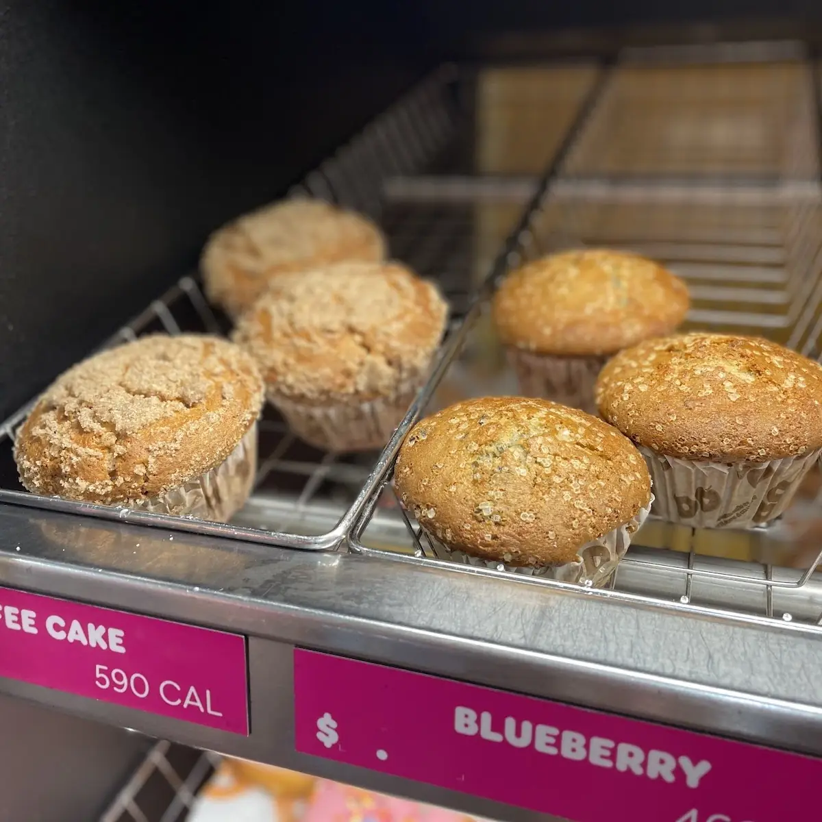 Coffee Cake and Blueberry Muffin