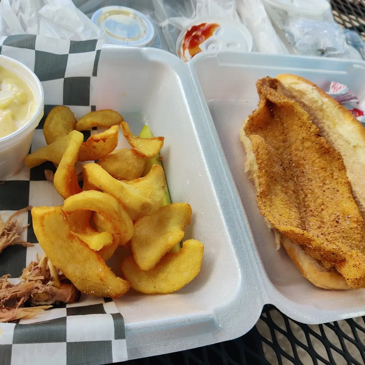 Pork with Mac and Cheese