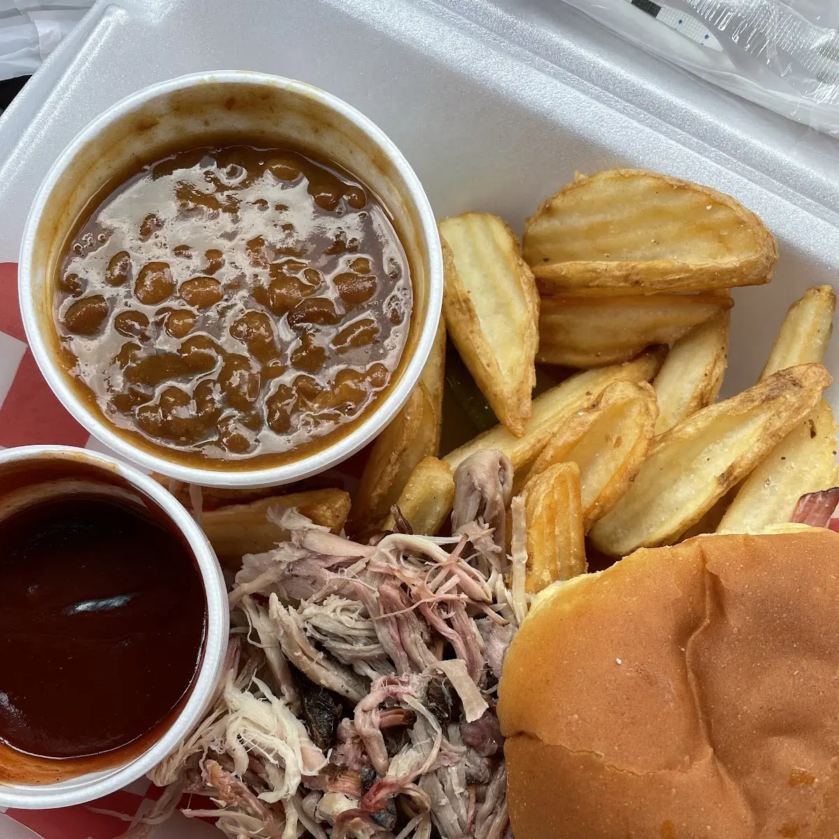 Pulled Pork with Baked Beans