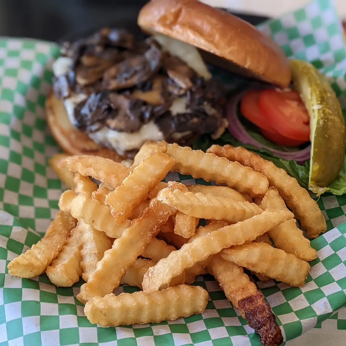 Mushroom Swiss Burger