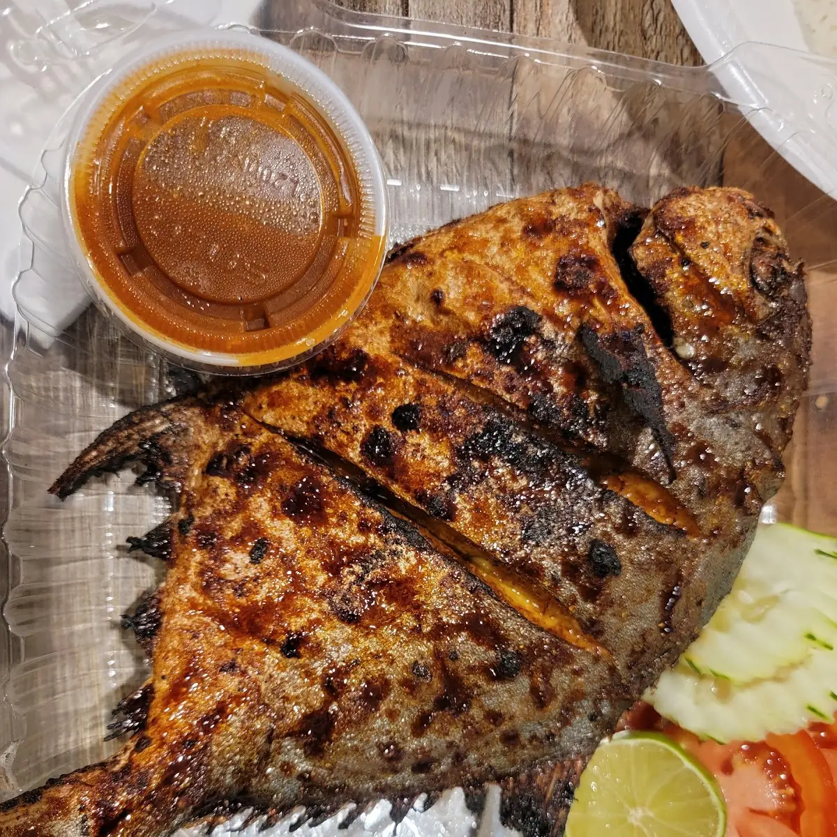 Nasi Ikan Bakar Broiled Fish with Rice
