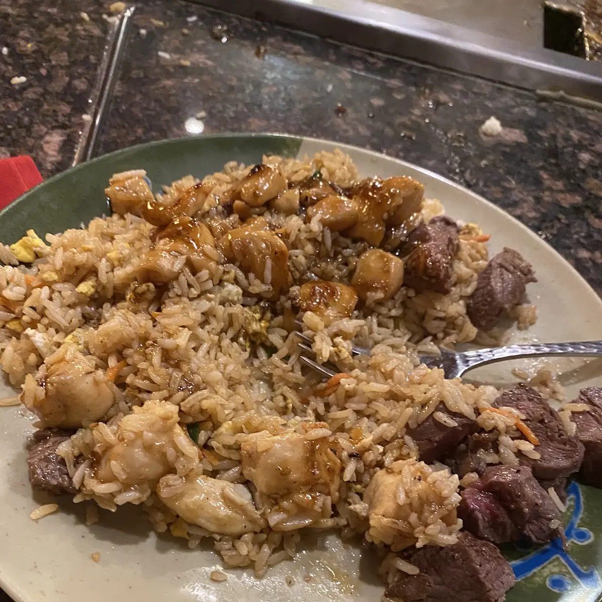 Filet Mignon and Chicken Fried Rice