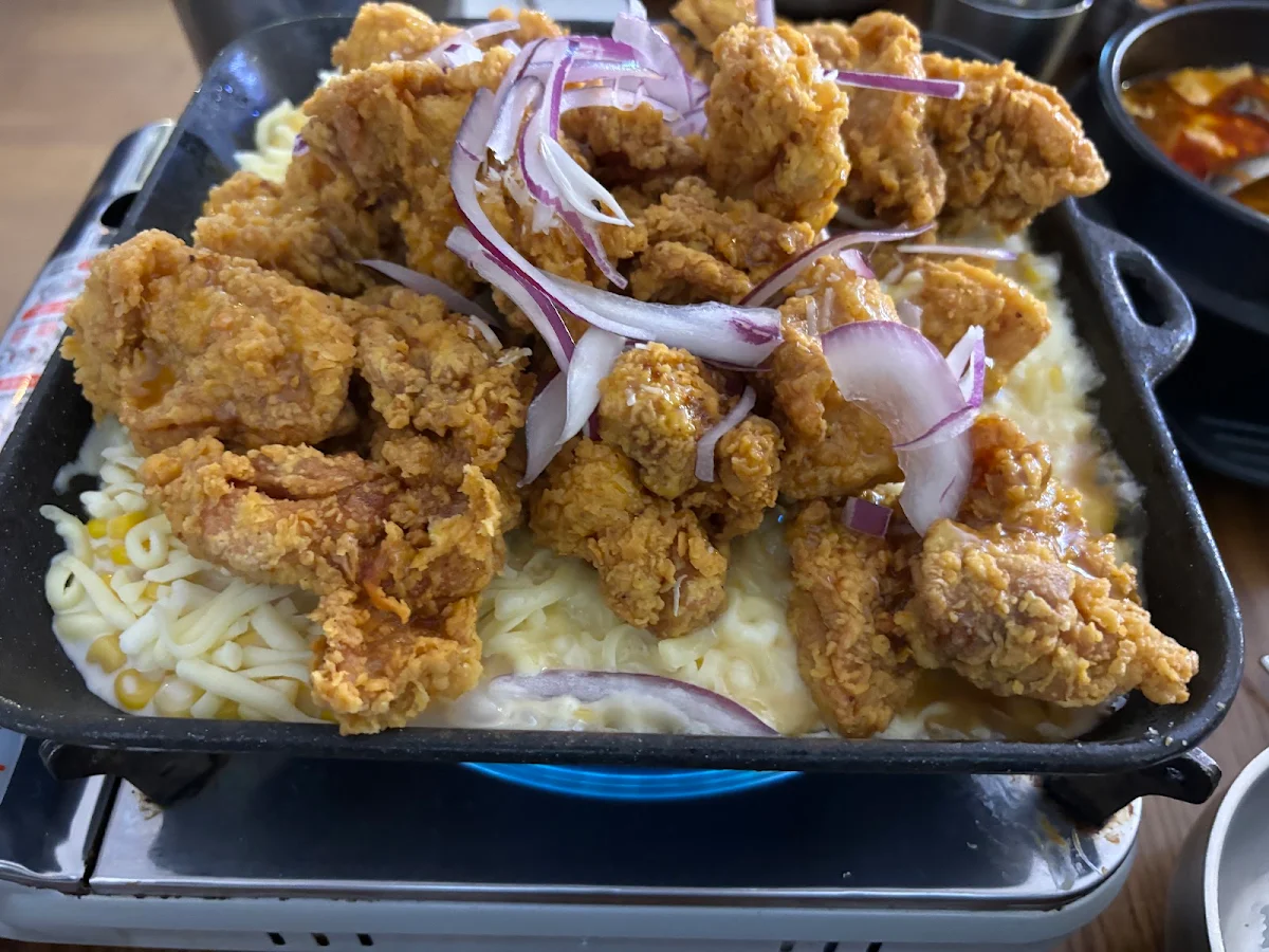 Corn Cheese Fried Chicken, Don't Tell Mama Shh Korean Restaurant