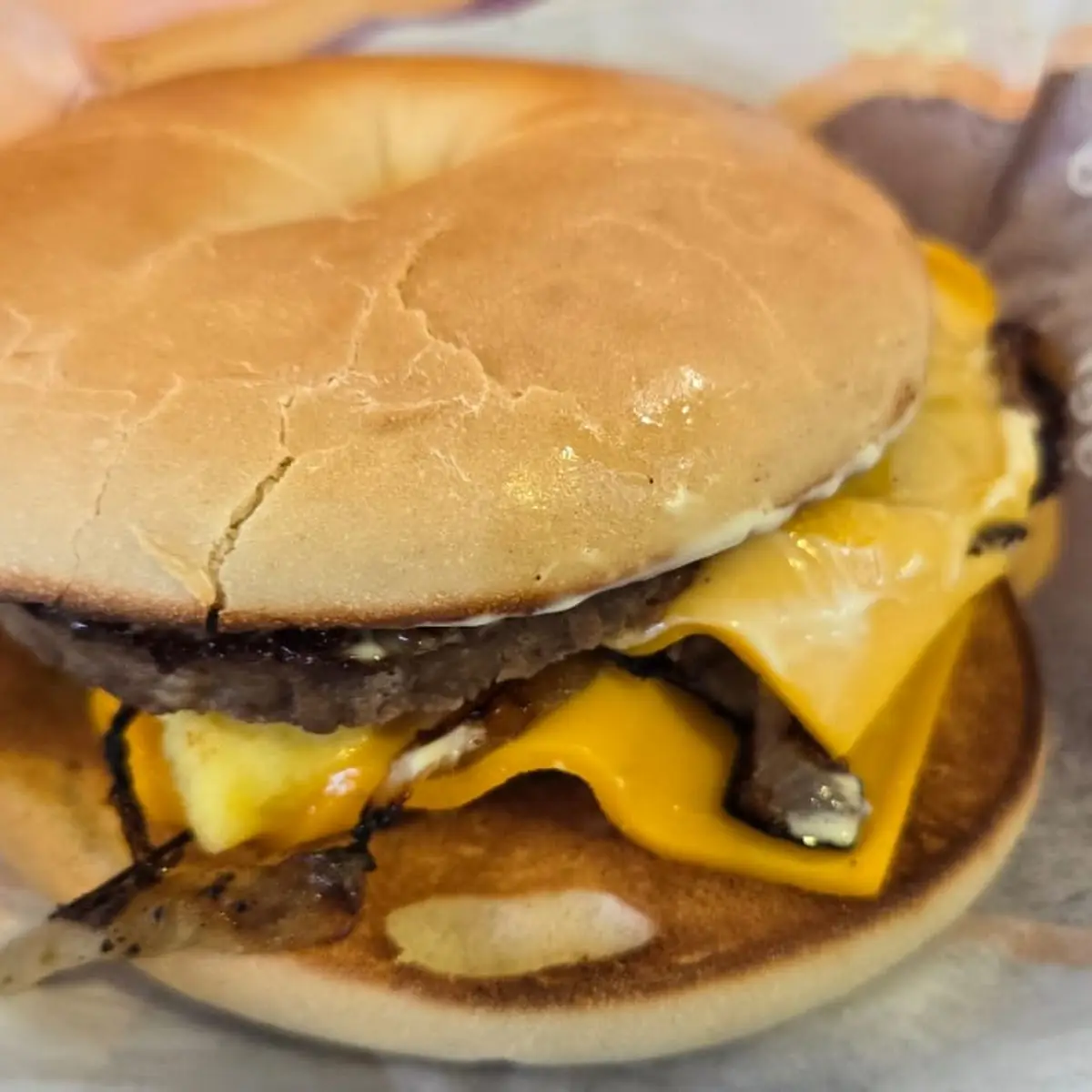 Steak Egg Cheese Bagel