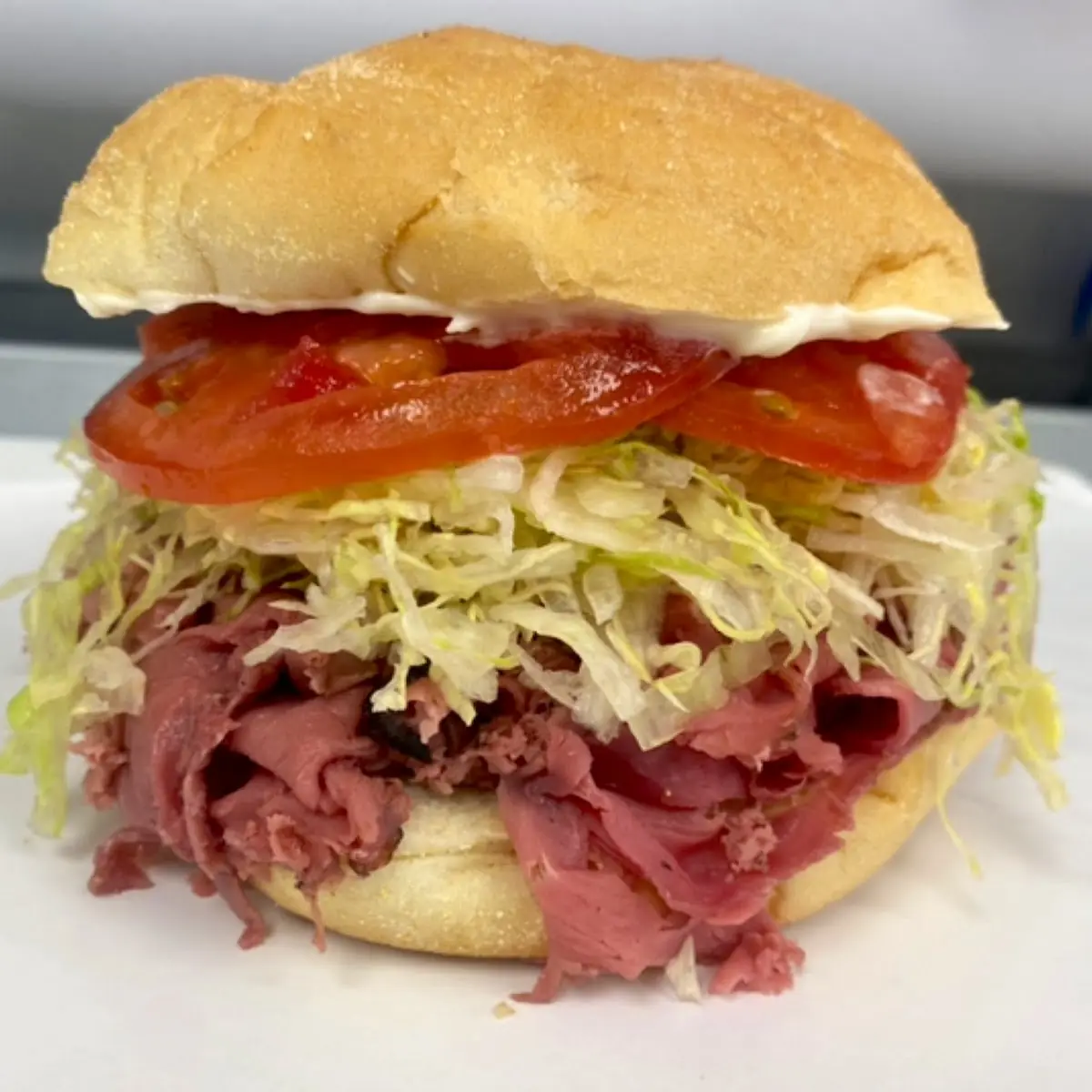 Roast Beef on a Round Roll
