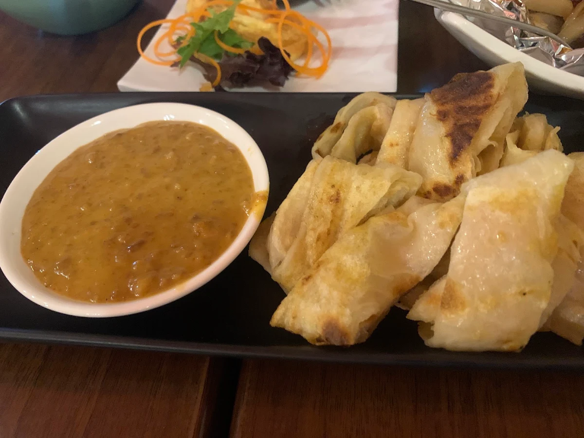 Roti Bread Peanut Sauce, Thai Rani