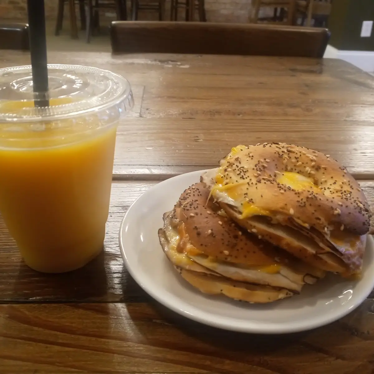 Turkey and Cheese Bagels