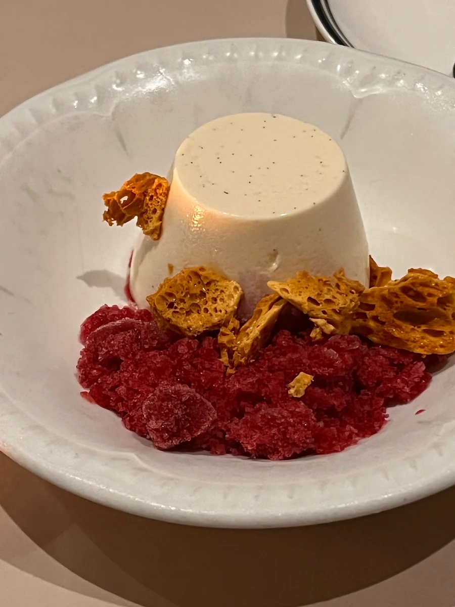 Honey Panna Cotta Rhubarb Granita, Ragazzi