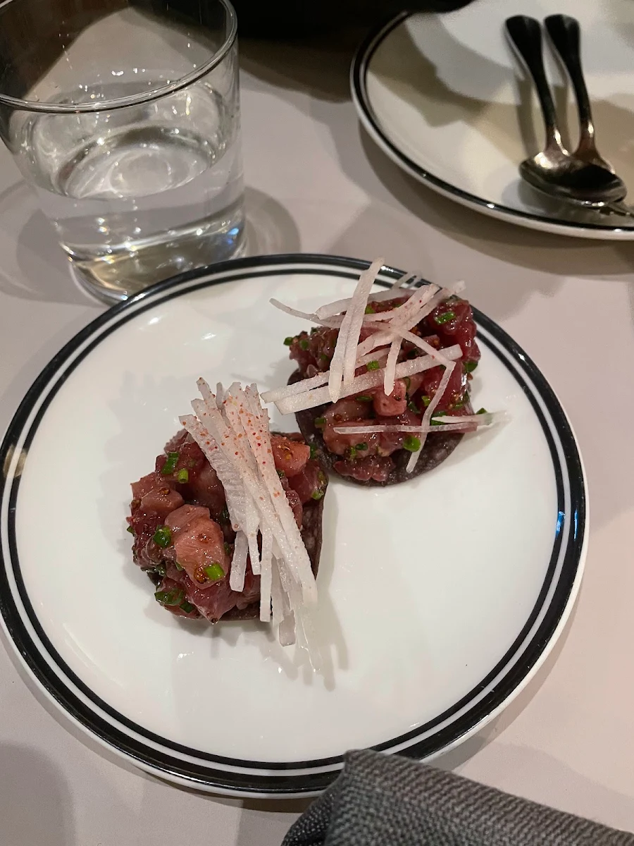 Lamb Tartare Anchovy Cream Hazelnuts, Ragazzi
