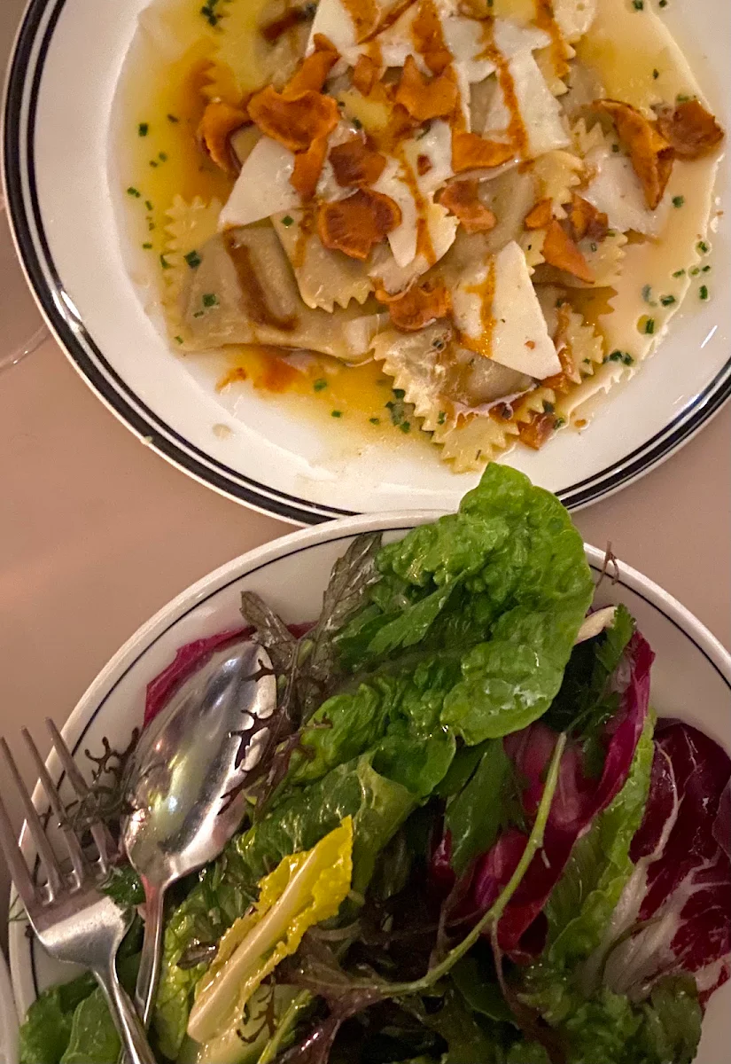 Ravioli of Jerusalem Artichoke Pecorino Bitter Honey, Ragazzi