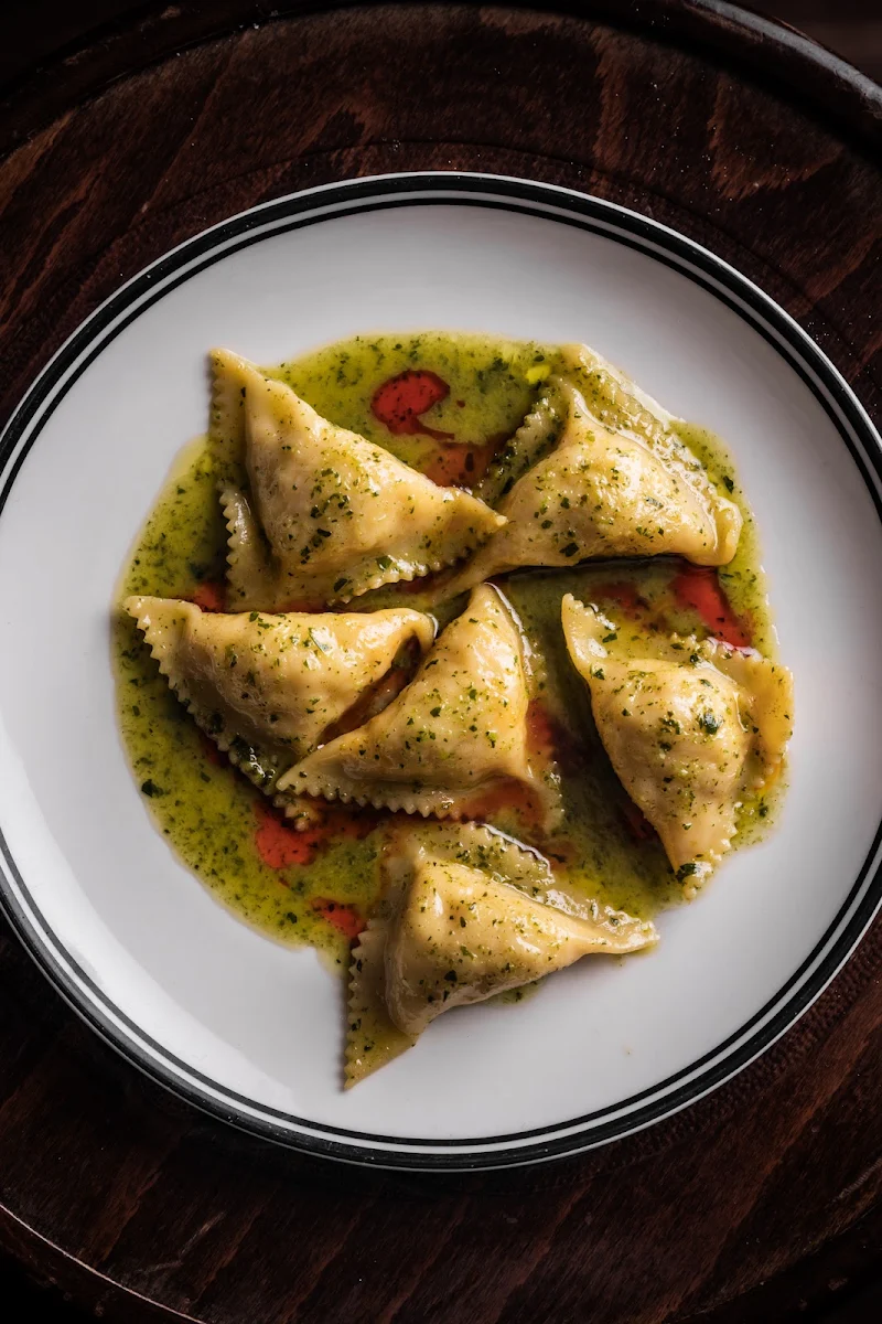 Tortelli of Braised Duck Parmesan Brodo, Ragazzi